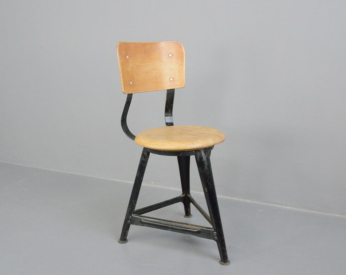 Industrial Work Stool By Ama Circa 1930s