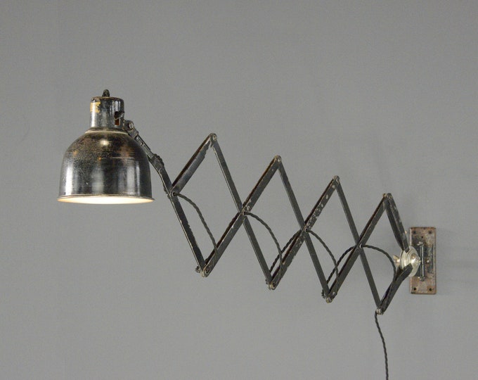 Industrial Scissor Lamp By PeHaWe Circa 1930s