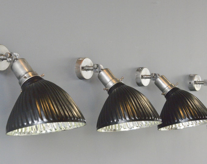 Czech Mercury Glass Wall Lights Circa 1930s