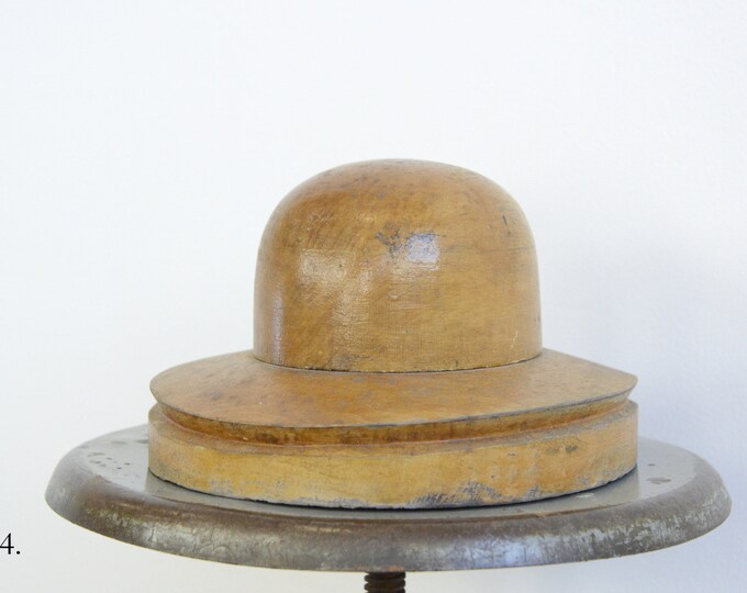 Wooden Factory Hat Forms Circa 1930s