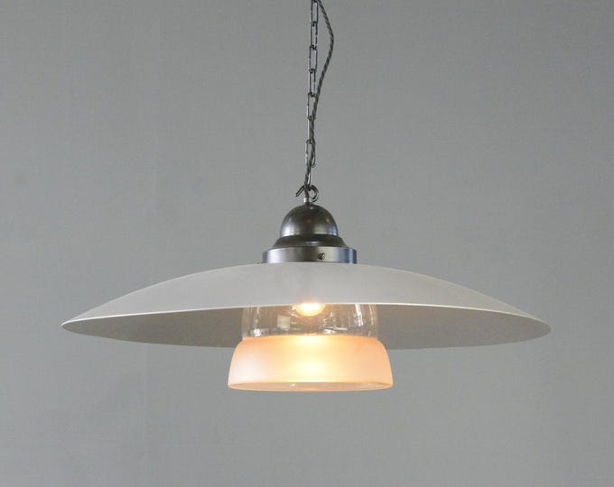 Mithras Glass Pendant Lights By August Walter & Sohne