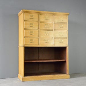 Oak Filing Drawers Circa 1930s