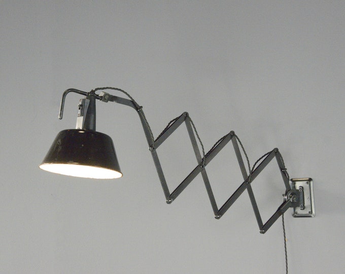 Modernist Scissor Lamp By Wilhelm Bader Circa 1930s