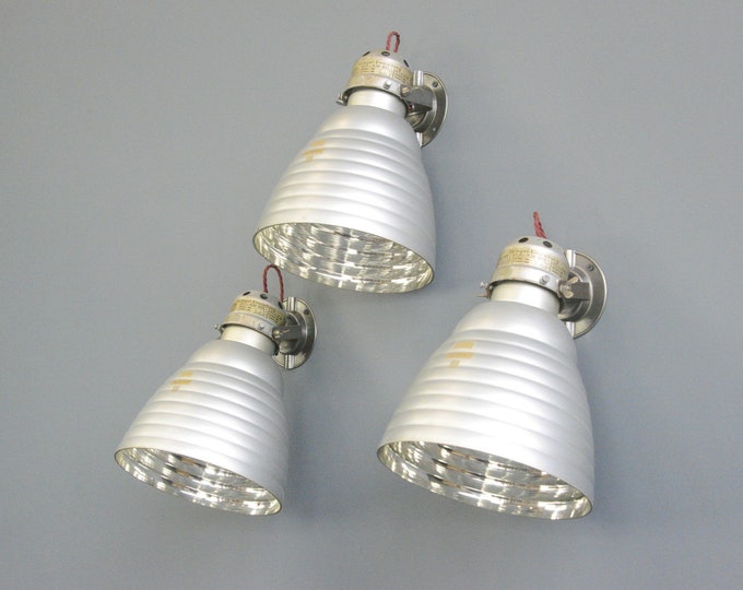 Mercury Glass Wall Lights By Zeiss Ikon Circa 1930s