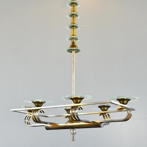 Art-decokroonluchter, circa jaren 1930