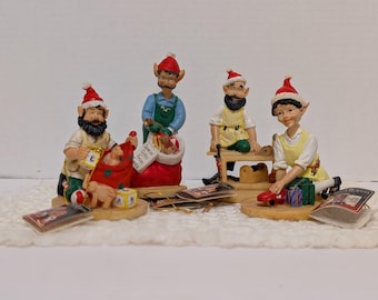 Vintage Santa's Helpers Limited Edition Figurines