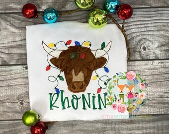 Highland Cow Shirt, Christmas Cow Shirt, Christmas shirt, Holiday shirt