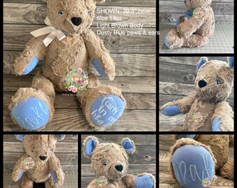 birth weight stuffed animal, bereavement gift, weighted teddy, weighted stuffed animal, memory bear, bereavement bear, miscarriage gift