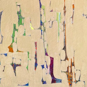 Golden Corral, abstract origineel schilderij, handgemaakte kunstwerken, uniek in zijn soort