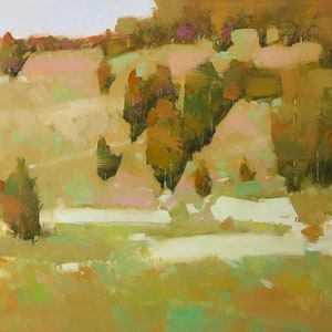 Autumn Palette, Landscape, Original oil painting, Handmade artwork, one of a kind