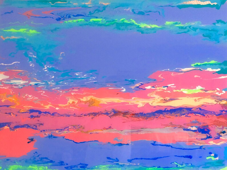 Abstract Original oil Painting Plexiglass wall art decor Etsy