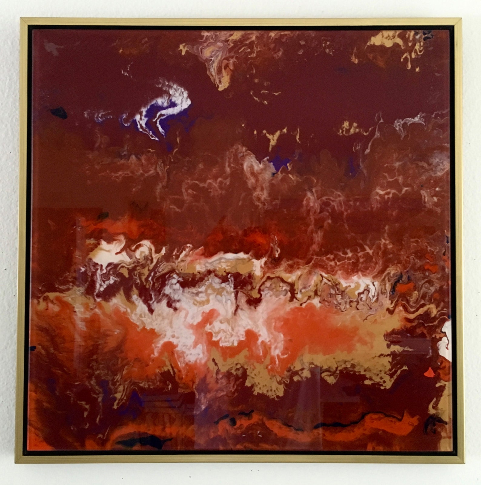 Abstract Original Oil Painting Plexiglass Wall Art Decor Etsy