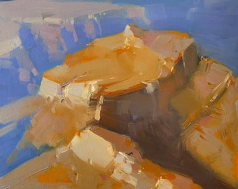Grand Canyon, Landscape Original oil Painting, Handmade artwork, One of a kind