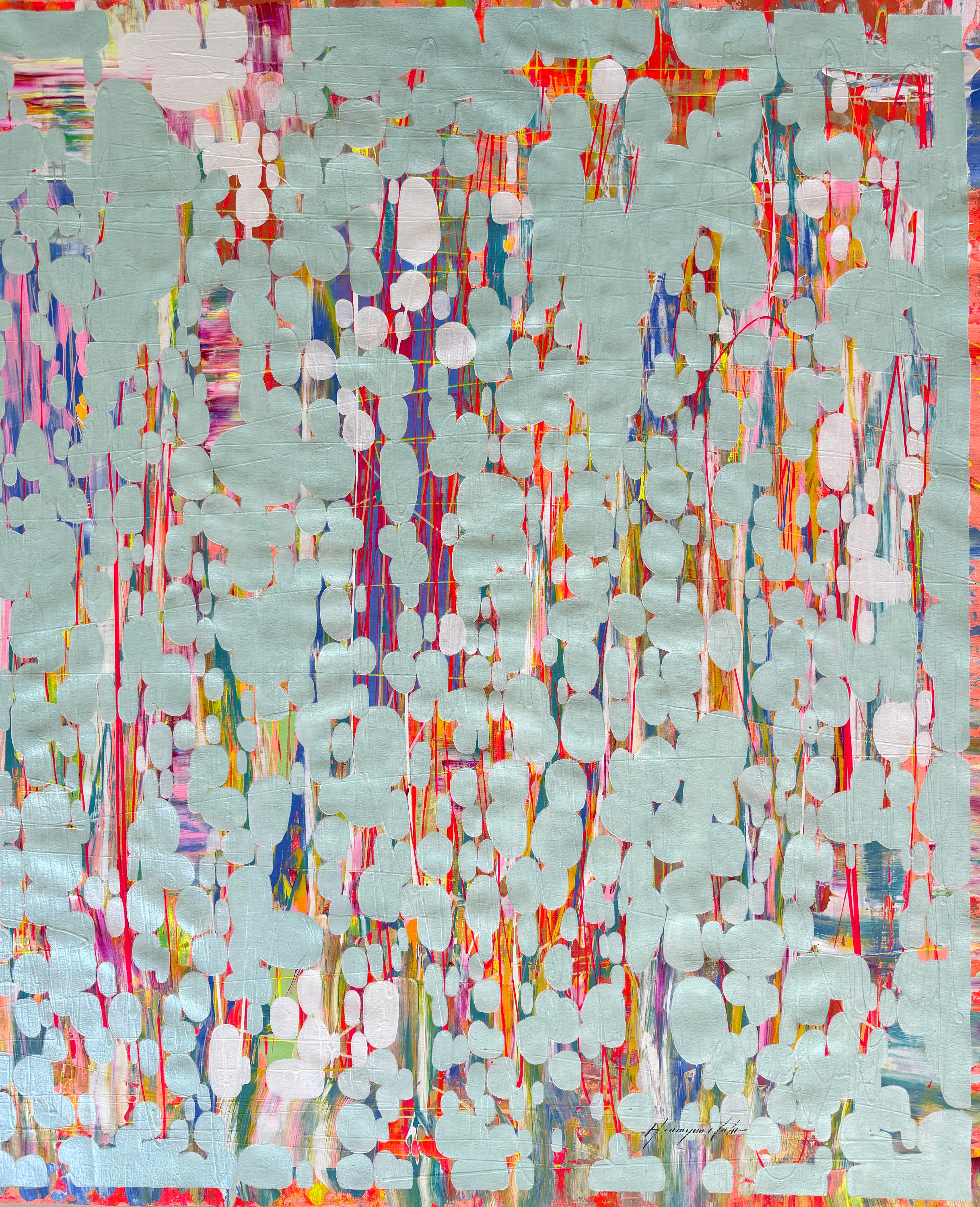 Falling Abstract Back Falling Up, Abstract Original Painting, Handmade Artwork, One of a Kind ...