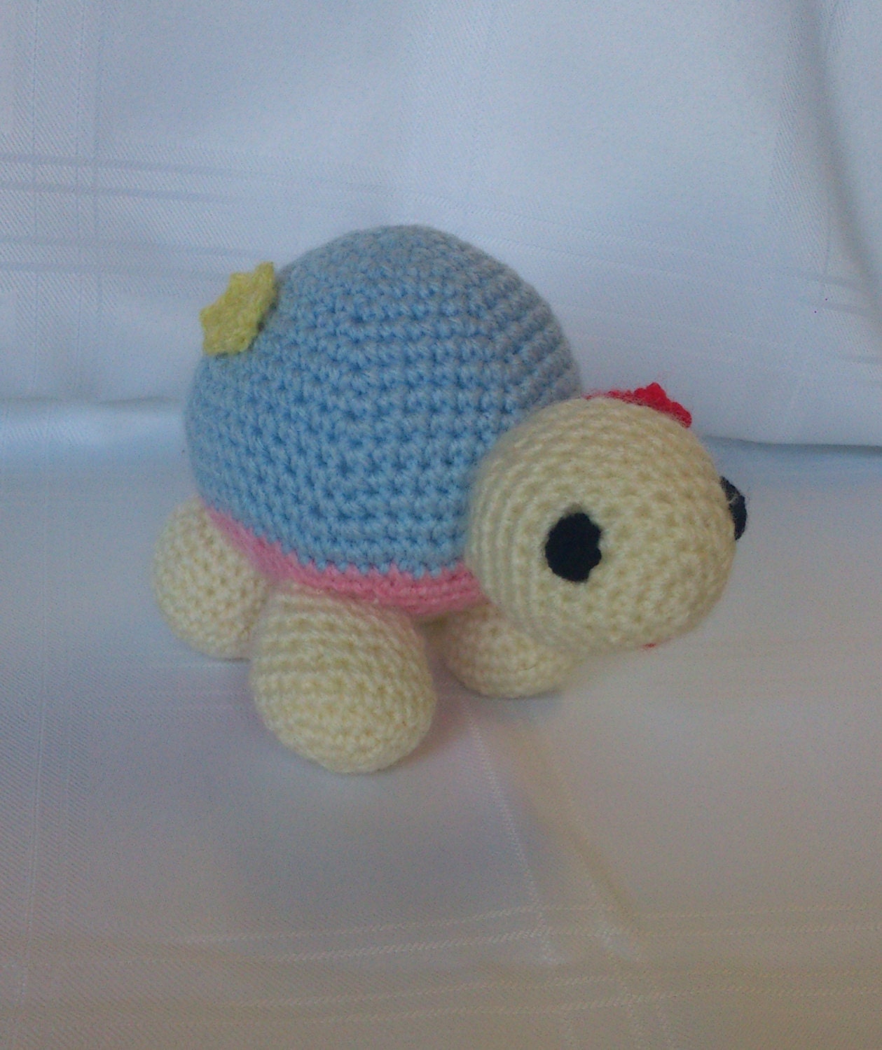 Blauwe en roze schildpad
