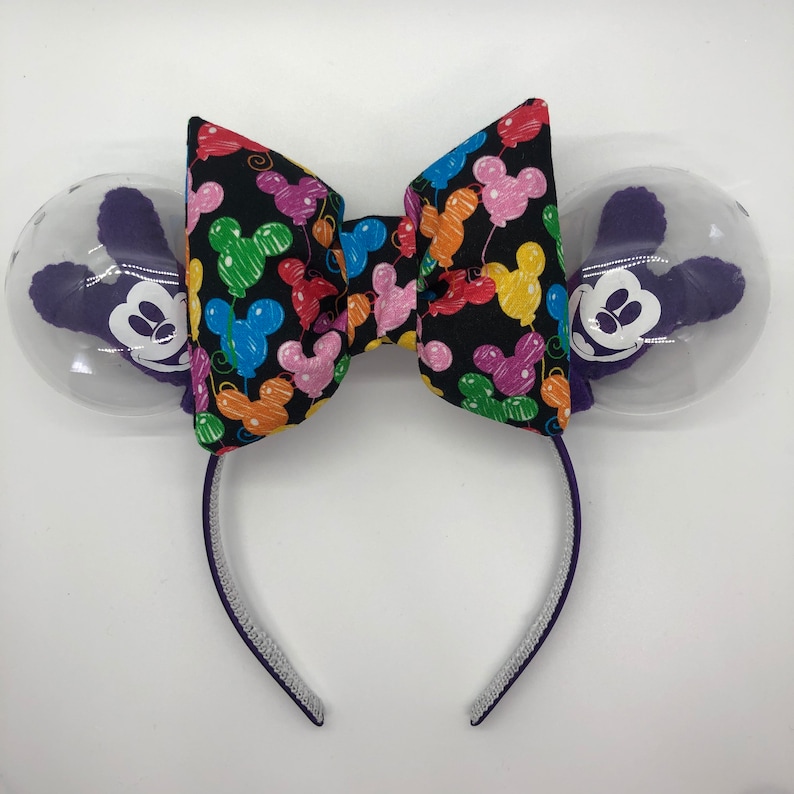 Mickey Balloon Ears Purple