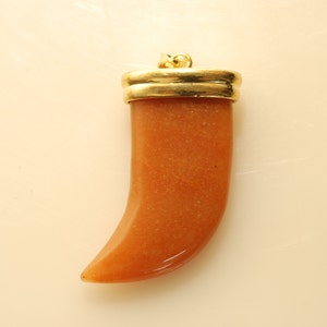 Italian Horn Pendant 18x35mm image 2