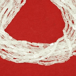 Rectangular Crystal Quartz 13&quot; - 5 strands