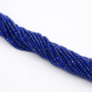 Lapis Lazuli 2.5- 3M  Faceted Rondelle Bead AAA Quality