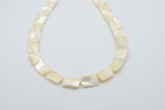 10x14mm Flat Rectangular Shape Mother of Pearl Shell Bead - Etsy