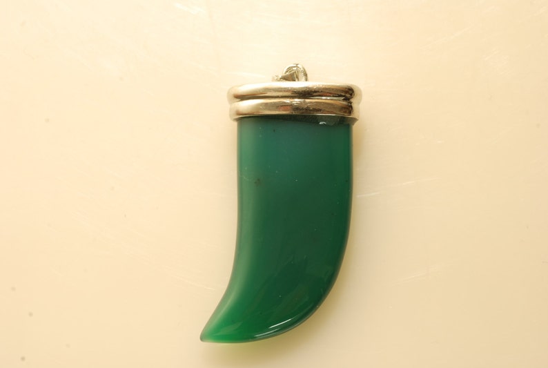 Italian Horn Pendant 18x35mm image 4