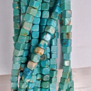 Vintage Stabilized Chinese Turquoise cube