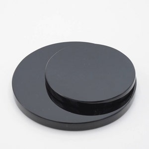 Obsidian Scrying Mirror, 8mm Thickness NEW SIZES (2&quot;/3&quot;/4&quot;/6&quot; diameter)