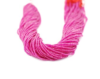Red Dyed Chalcedony Faceted 2.5mm Rondelle Bead