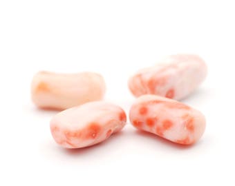 5 Pcs Natural Pink Coral Beads Nugget Shaped