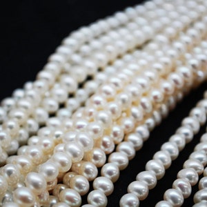 Cultured Freshwater Pearls Potato Shape Beads image 1