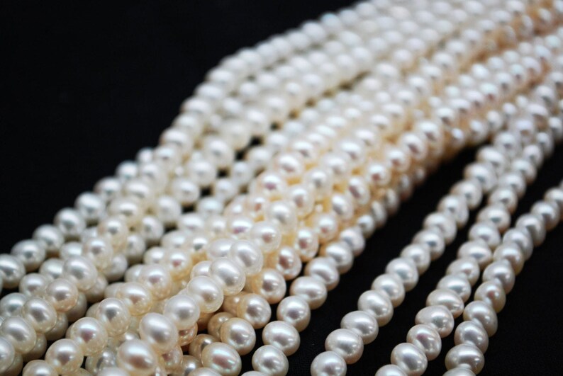 Cultured Freshwater Pearls Potato Shape Beads image 1