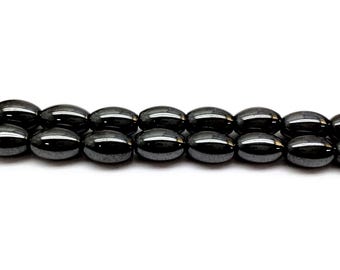 ovale de riz magnétique 16 po. Hématite