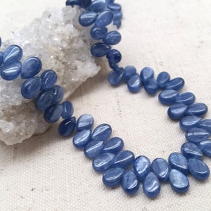 Kyanite Drop Beads Approx, 6x8mm, 16 inches