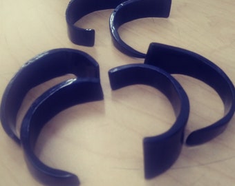 Black coral  Curvy C shape  2-3" and 10mm wide