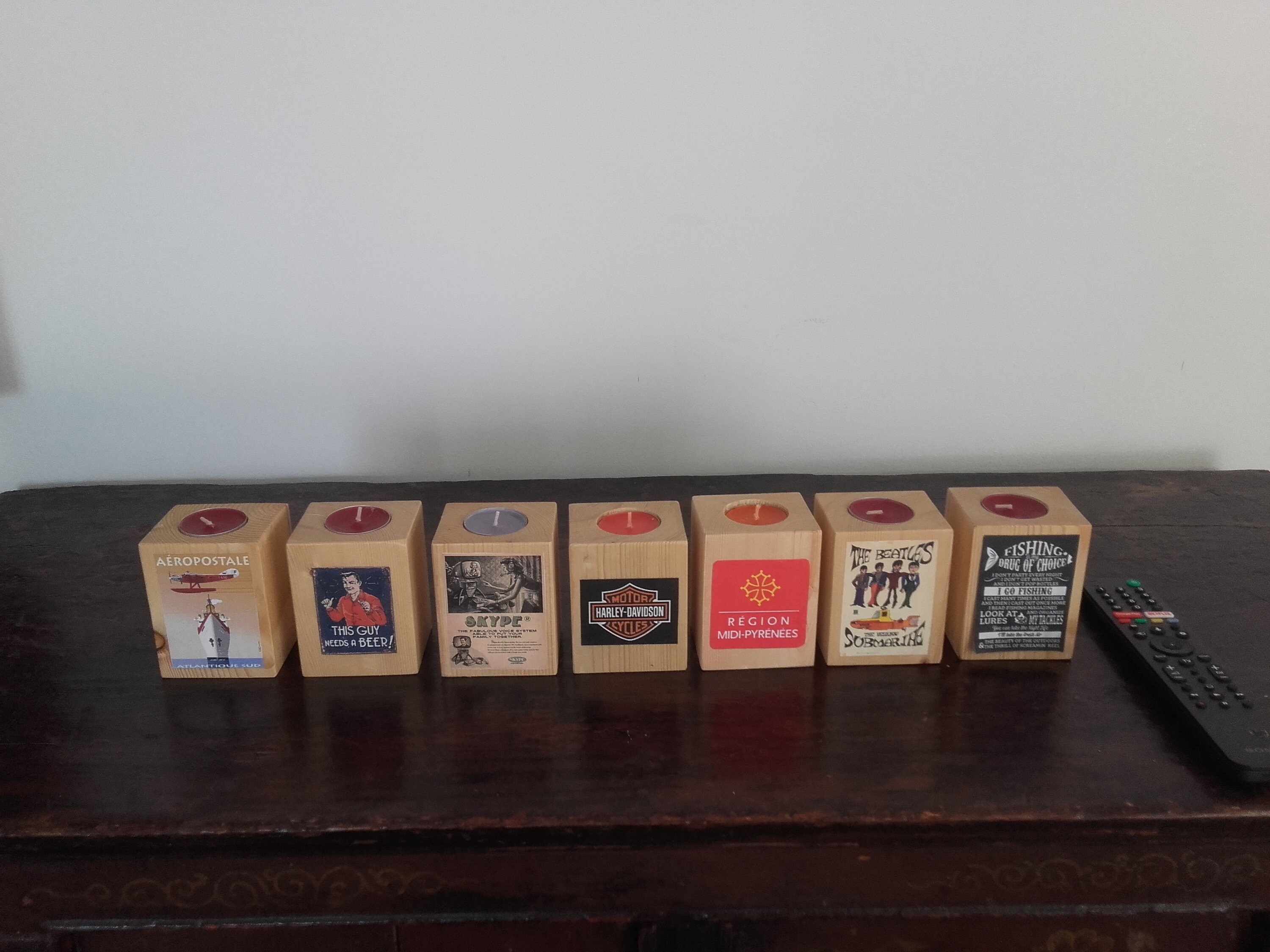 Important Lot de Bougeoirs Artisanaux