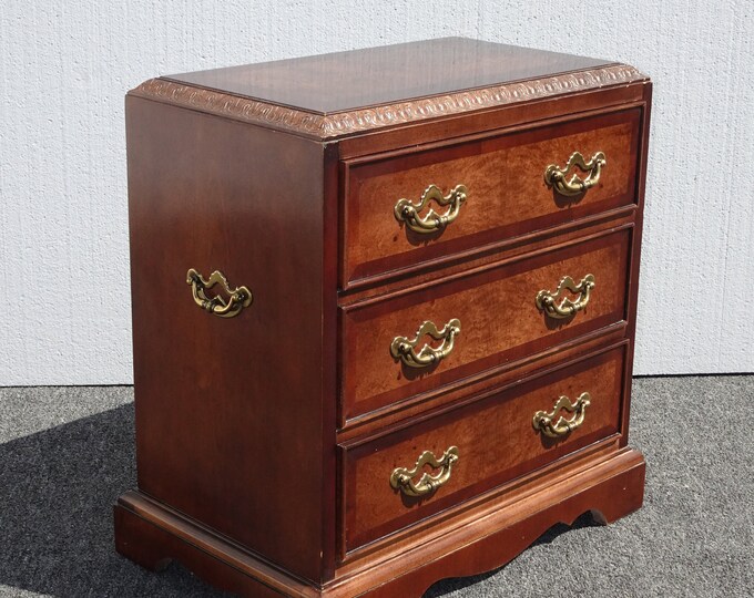 Vintage French Country Ornate Nightstand by Lane Furniture