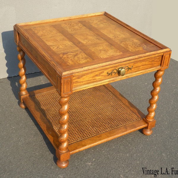 Cane End Table Etsy