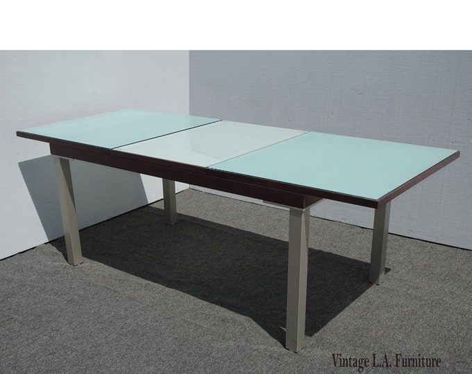 Vintage Italian Costantini Pietro Extension Dining Room Table w One Leaf