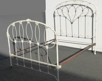 vintage iron bed frames full antique iron bed french country cottage white full headboard farmhouse chic iron bed etsy vintage iron bed frames full antique iron bed french country cottage white full headboard farmhouse chic iron bed etsy