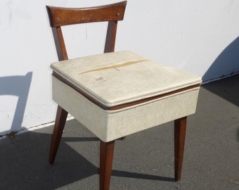 Danish Sewing Chair Etsy
