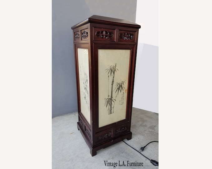 Vintage Oriental Asian Table Lamp Light