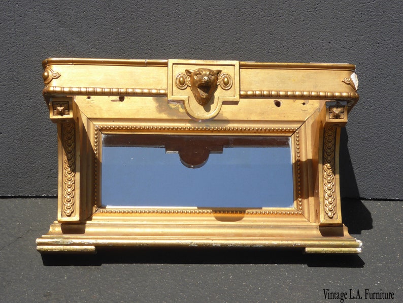 Antique French Provincial Wall Mantle Gold Shelf Bookcase w Etsy