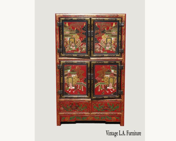 Chinese lacquer cabinet outlet