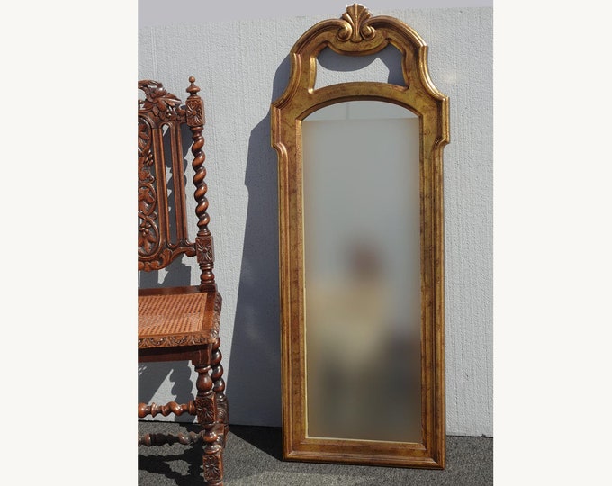 Vintage French Provincial Gold Wall Mantle Mirror by Carolina Mirror Co.