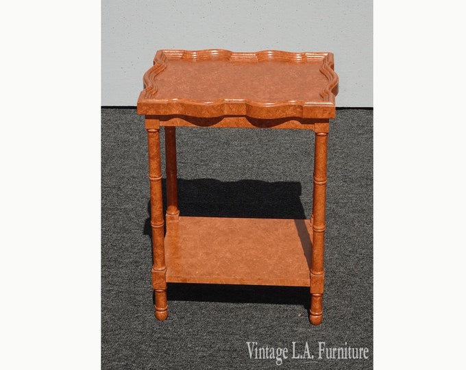 Vintage Mid Century Burnt Orange Side Table Key Table by Brandt ~ French Country