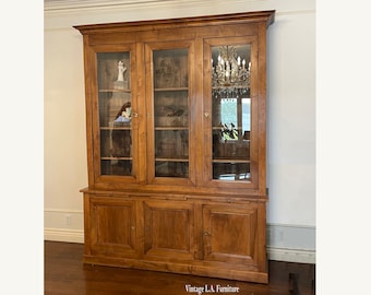 Buffet 130x35x68 cm - 2 cabinets, 4 étagères, portes en verre, avec
