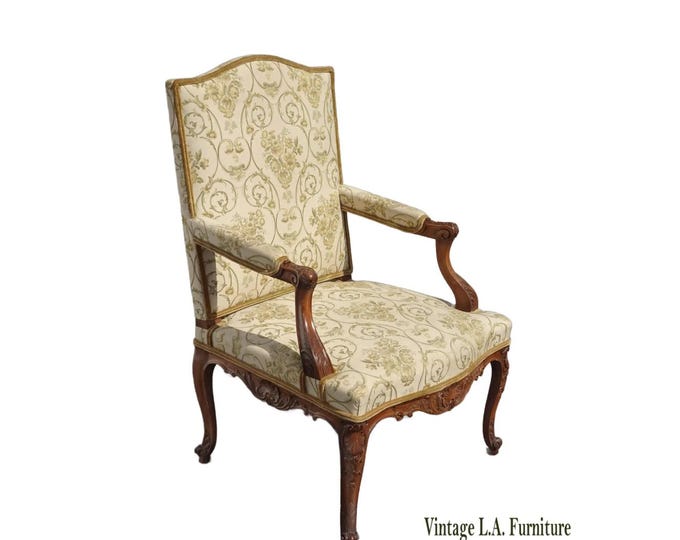 Vintage French Provincial Side Chair ~ Highly Carved Frame