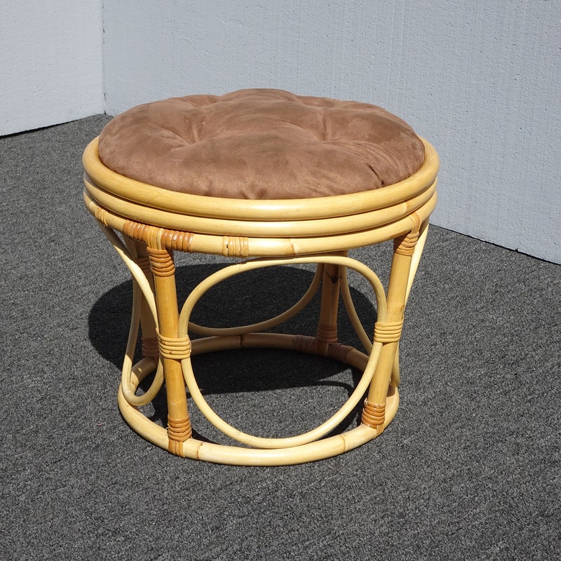 Rattan Footstool - Etsy