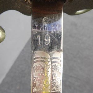 Vintage Engraved Sword with Cover image 2