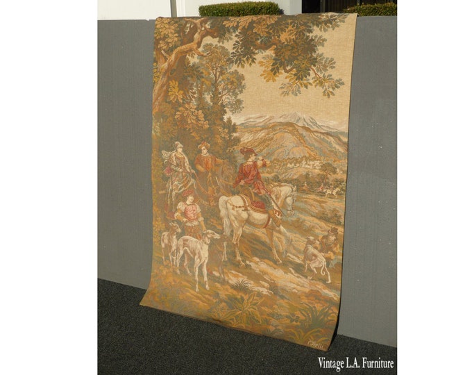 Large Italian Wall Tapestry Signed C Detti ~ JP Paris Panneaux Gobelins